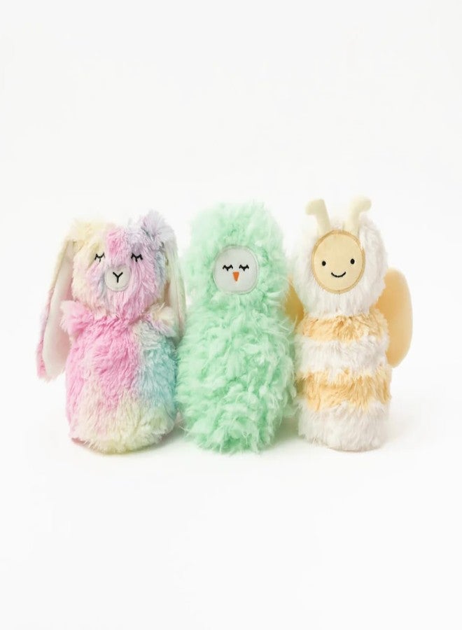 Slumberkins Hatch & Hugs KinFlip Set - Includes Rainbow Bunny, Clover Peep & Sunny Bee KinFlips - Image 1
